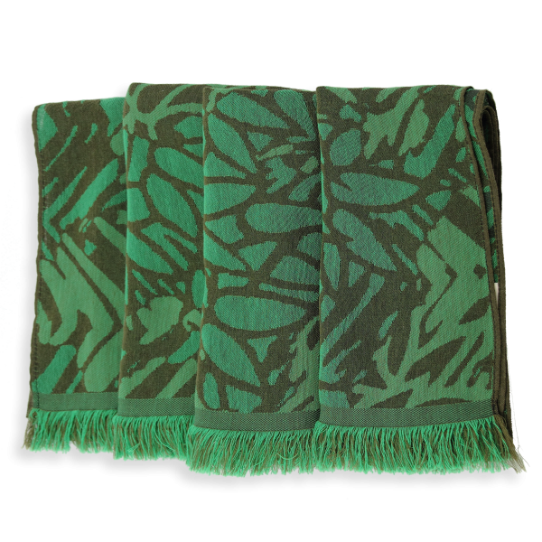 Etole-femme-cachemire-soie-vert-kaki-Savanna