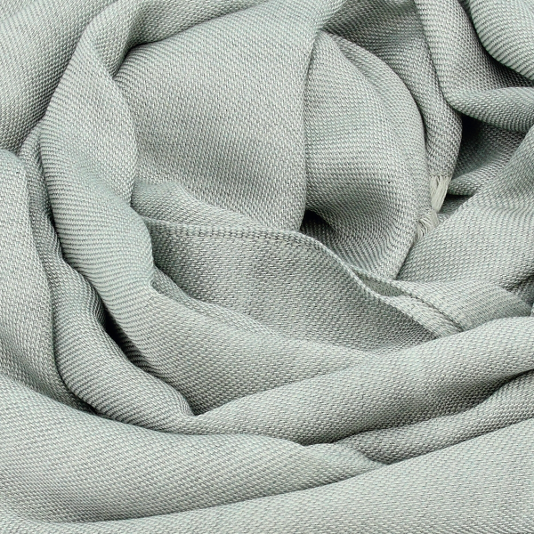 Etole-cachemire-unie-mixte-gris bleuté-tout doux.