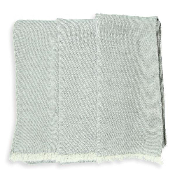 Etole-cachemire-unie-mixte-gris bleuté-tout doux.