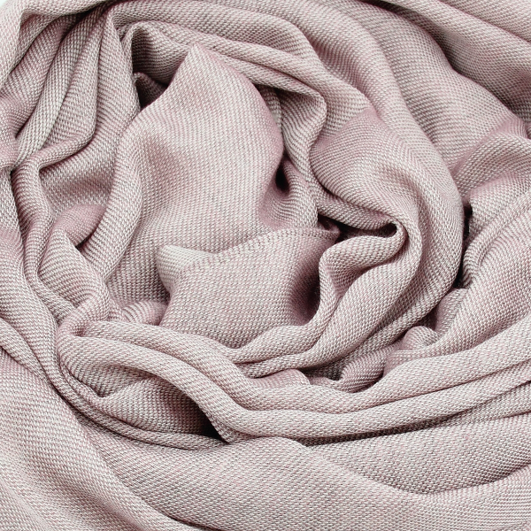 Etole-cachemire-unie-mixte-rose ancien-tout doux.
