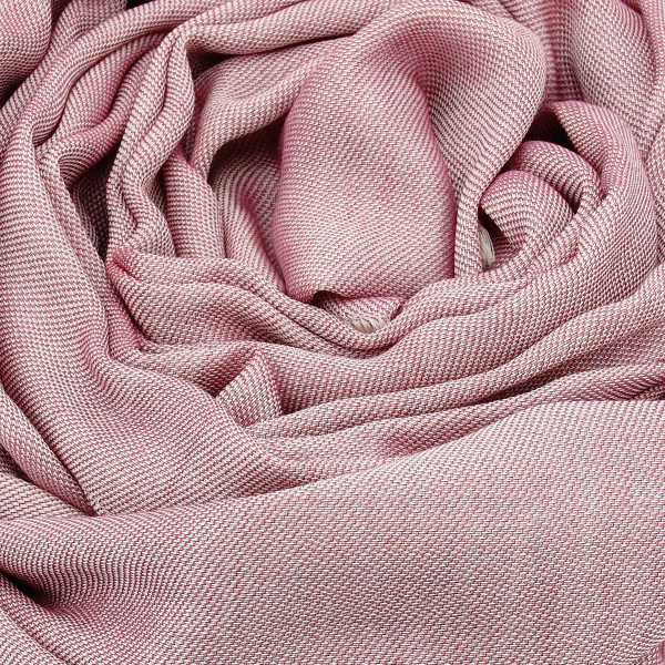 Etole-cachemire-unie-mixte-rose-tout doux.