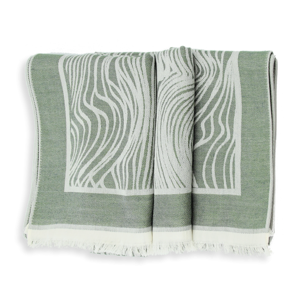 Etole-homme-cachemire-vert-Tramage