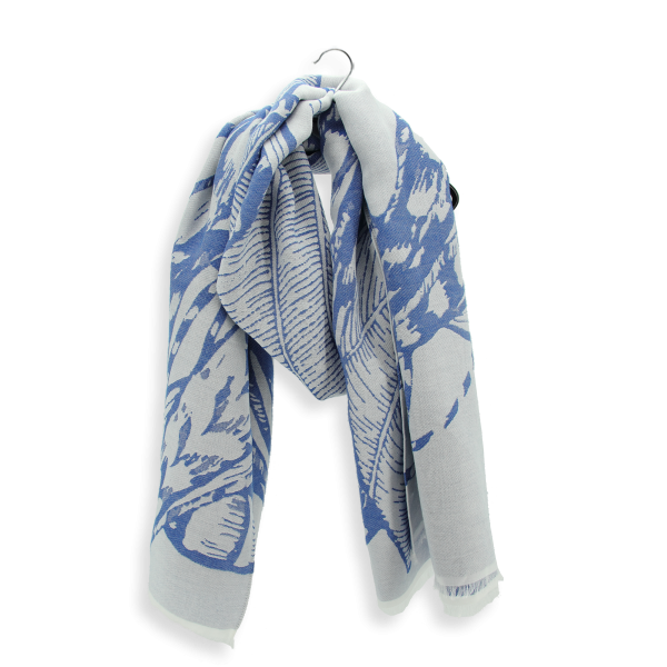 Etole-femme-bleu-blanc-coton-modal-Arum