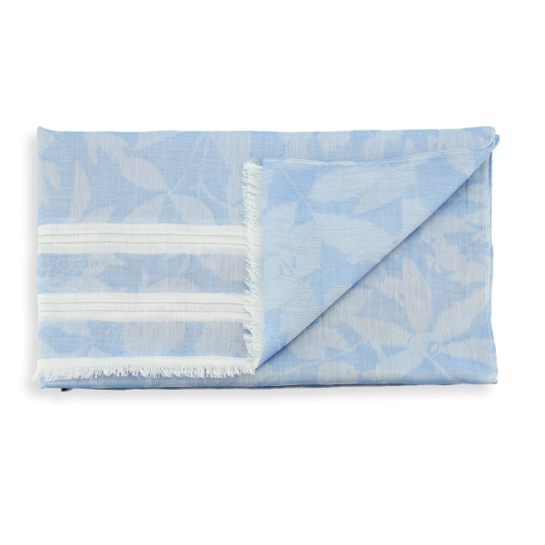 Etole-femme-bleu-coton-soie-Marina