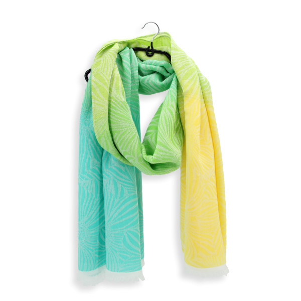 Etole-femme-coton-modal-turquoise-jaune-Summer