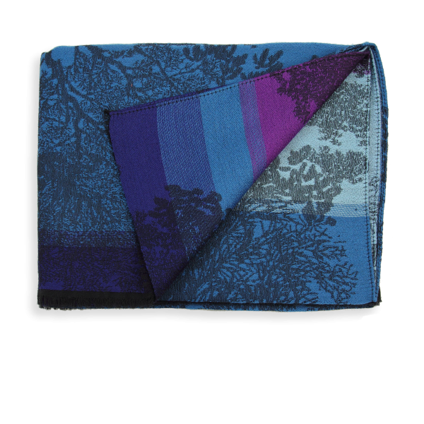 Maxi-étole-femme-laine-modal-bleu-canard-Jacaranda