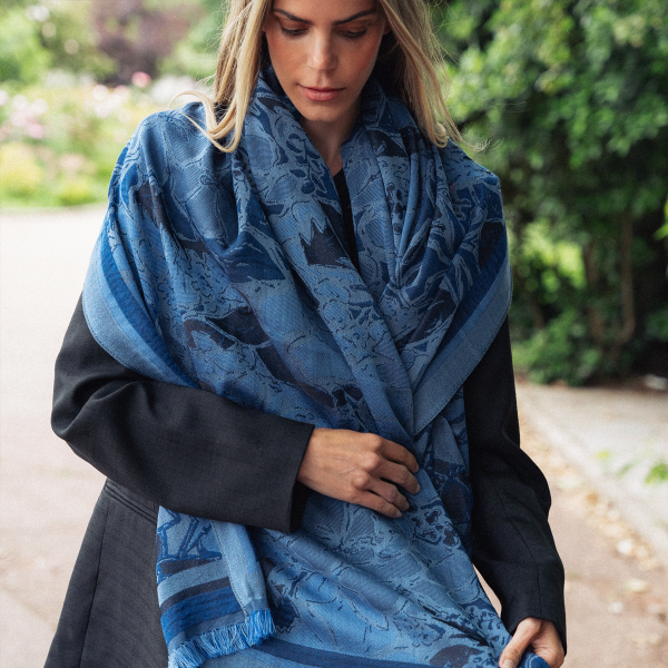 Etole-femme-laine-soie-coton-bleu-jean-Juliette