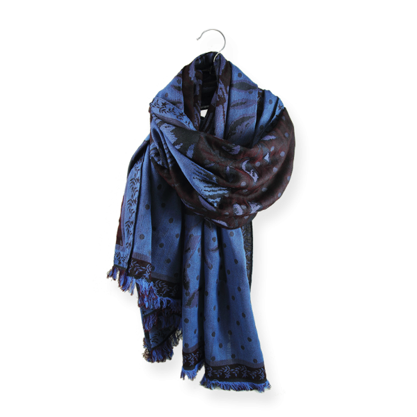 Etole-Maxi-Florale-laine-merinos-coton-soie-fabrique-en-france-bleu-bordeaux