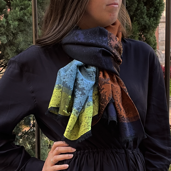 Maxi-étole-femme-laine-modal-brun-ciel-Jacaranda