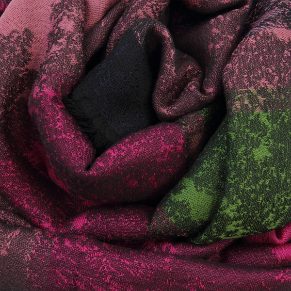 Maxi-étole-femme-laine-mérinos-rose-fuchsia-Jacaranda