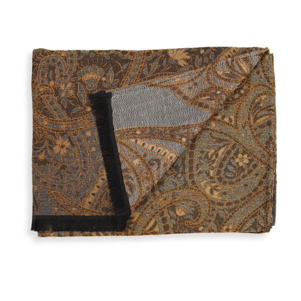 Etole-femme-laine-coton-soie-gris-cuivre-Paisley