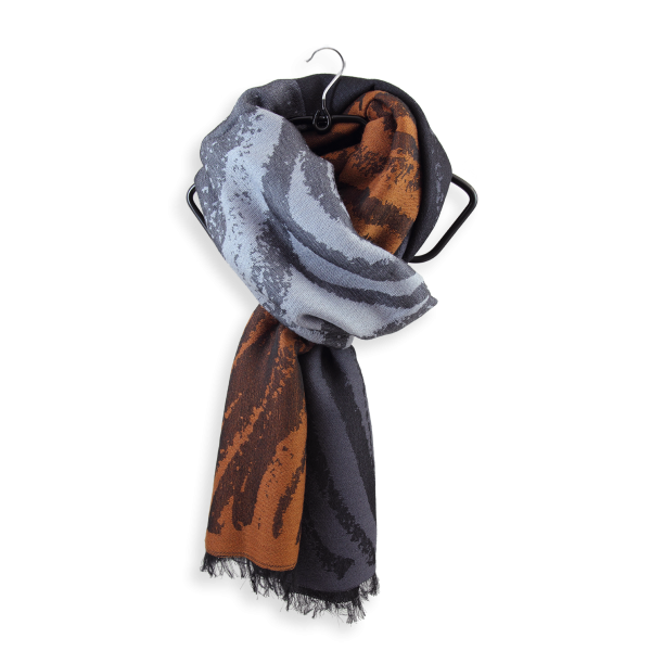 Maxi-etole-homme-femme-laine-merinos-modal-cuir-gris-Esprit