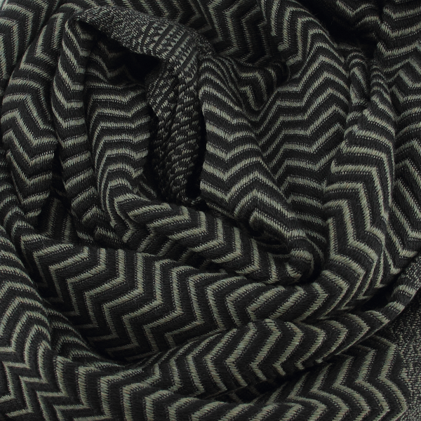 Echarpe-homme-laine-soie-kaki-noir-Sporty