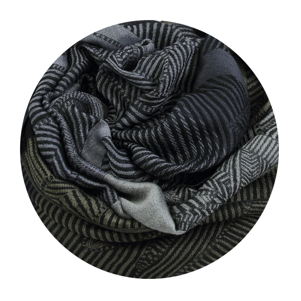 Etole-laine-merinos-coton-soie-lys-noir-gris-fabriquÃ©-en-france