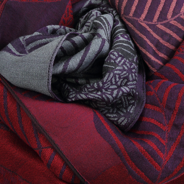 Etole-femme-laine-soie-rose-violet-amour