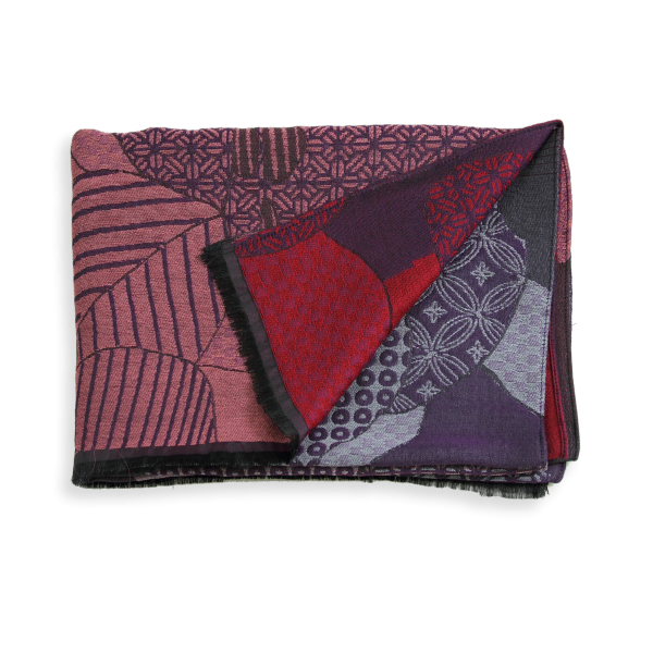 Etole-femme-laine-soie-rose-violet-amour
