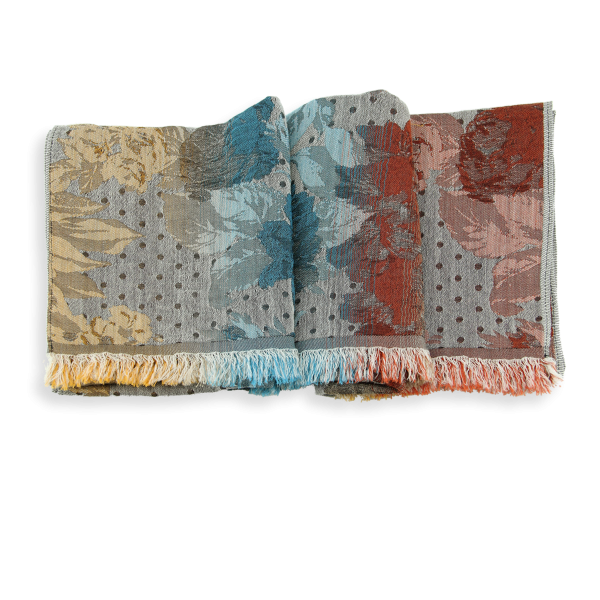 Etole-femme-coton-soie-beige-doré-Flower-Power