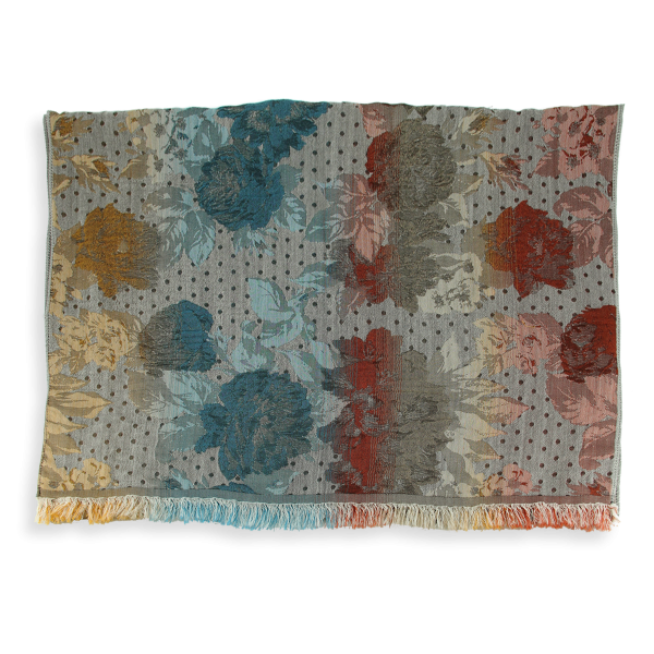 Etole-femme-coton-soie-beige-doré-Flower-Power
