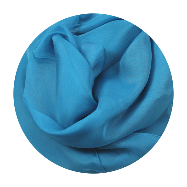 Etole-soie-femme-unie-bleu-turquoise-A