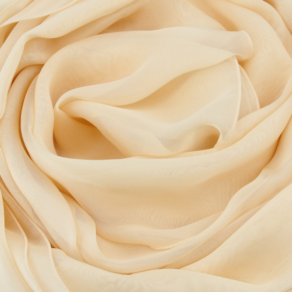 Etole-femme-soie-unie-creme-fabrique-en-France
