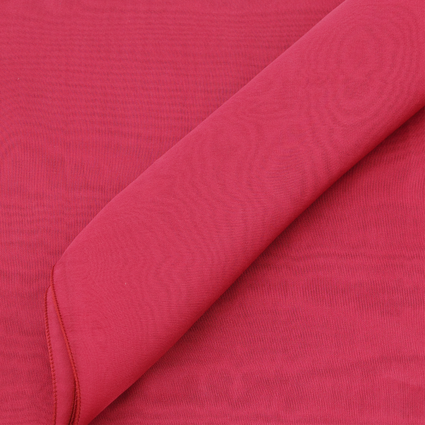 Etole mousseline soie unie fabrique en france corail