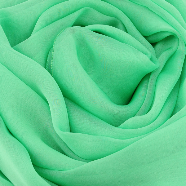 Etole-mariage-femme-soie-mousseline-vert grany