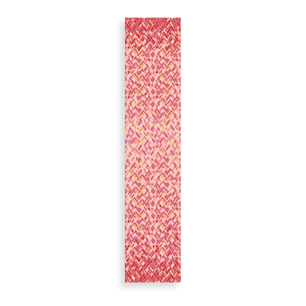 Foulard-femme-imprimé-rouge-coton-soie-mosaïque