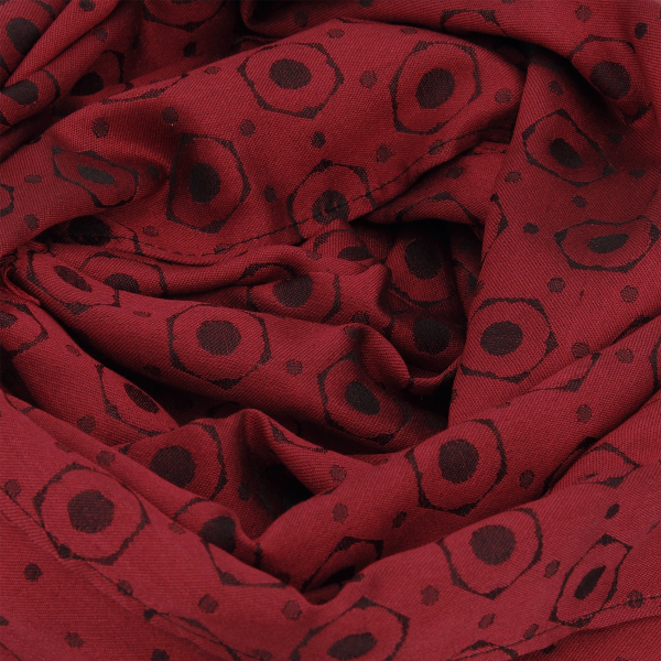 Foulard-homme-Denis-Soie-Rouge