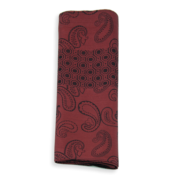Foulard-homme-soie-rouge-roux-Charles
