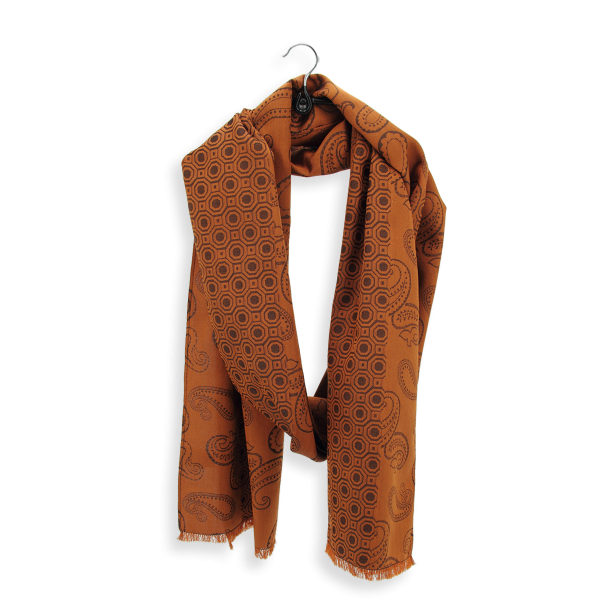 Foulard-homme-soie-jaune-gold-Charles