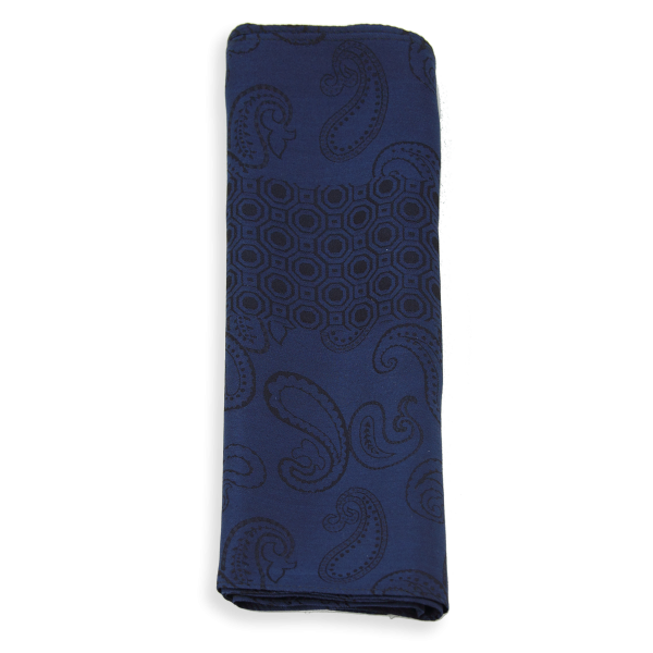 Foulard-homme-soie-bleu-marine-Charles