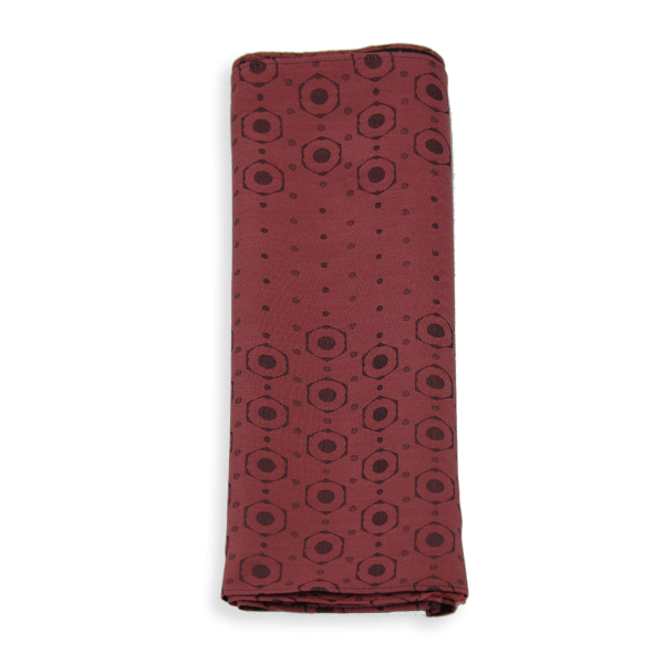 Foulard-homme-soie-rouge-roux-Denis