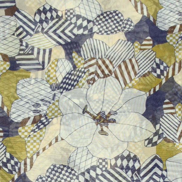Foulard-femme-soie-imprimé-naturel-Valentin