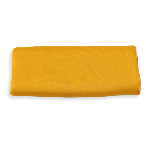 Foulard-femme-soie-unie-jaune-safran