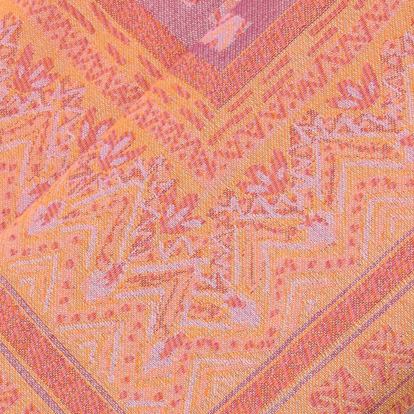Plaide-femme-laine-orange-Sherazade