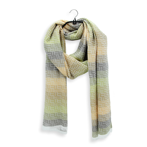Khaki-unisex-cotton-stole-Boreal
