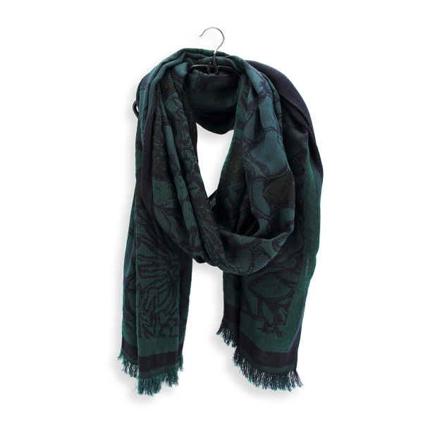 Marine-cotton-silk-wool-women’s-stole-Juliette
