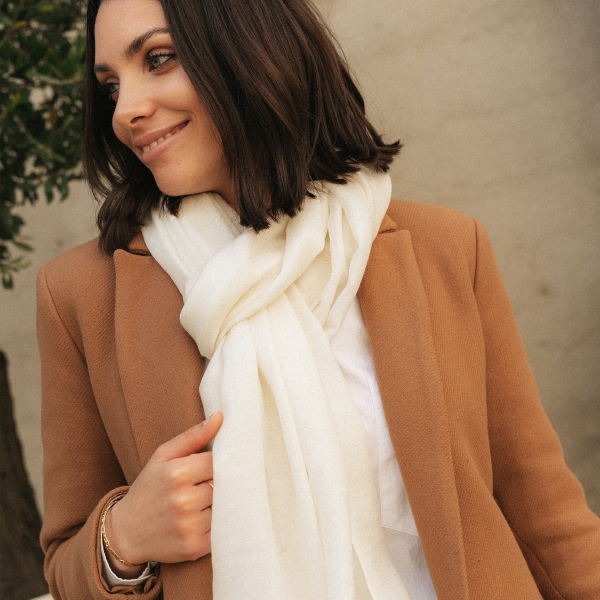 Off-white-monochrome-cashmere-unisex-blend-stole-Tout doux