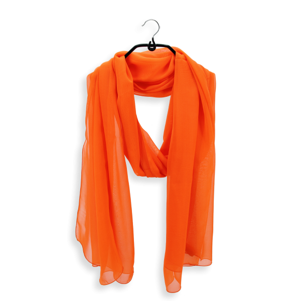 Orange-silk-wedding-women's-stole.