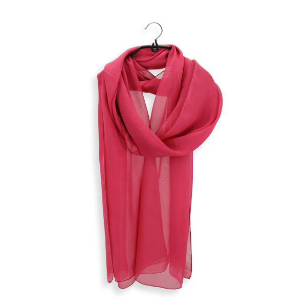 Coral-pink-silk-wedding-women's-stole.