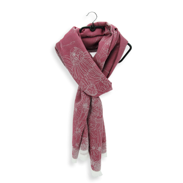 bio life-raspberry red-organic cotton-women’s-stole