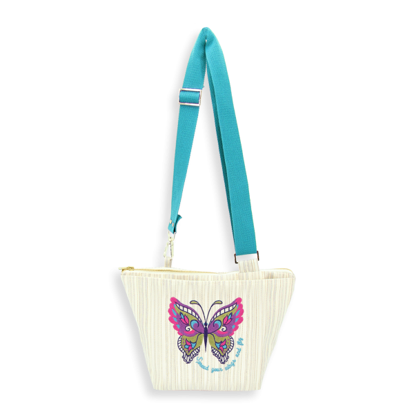 sac bandoulière-tissé-brodé-femme-butterfly-or