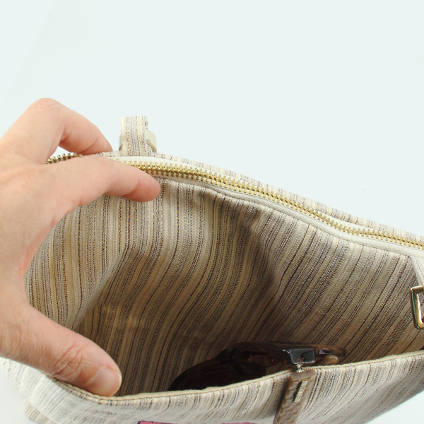 sac bandoulière-tissé-brodé-femme-fleurs des champs-or