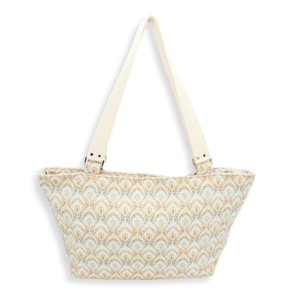 sac cabas dentelle beige