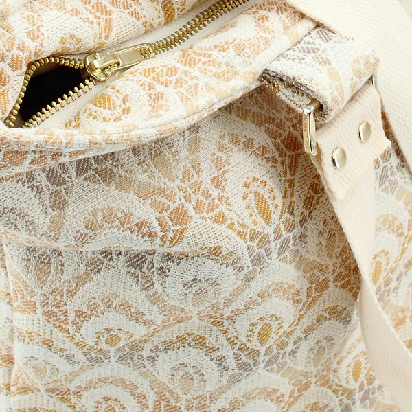 sac cabas dentelle beige