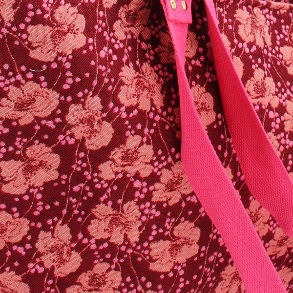 sac cabas pre fleuri coton rose