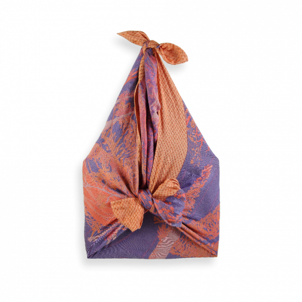 shiki bag abi cotton silk purple orange