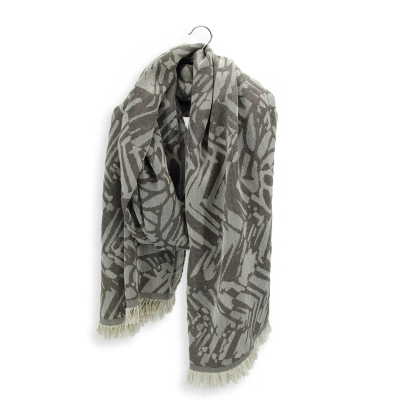 BEIGE CASHMERE BLEND STOLE - SAVANNA