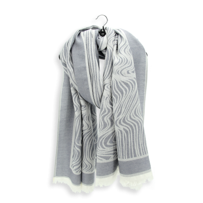 BLUE CASHMERE STOLE - TRAMAGE