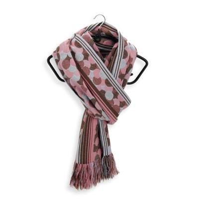 BROWN, SMALL, WOOL SCARF - HIP HOP